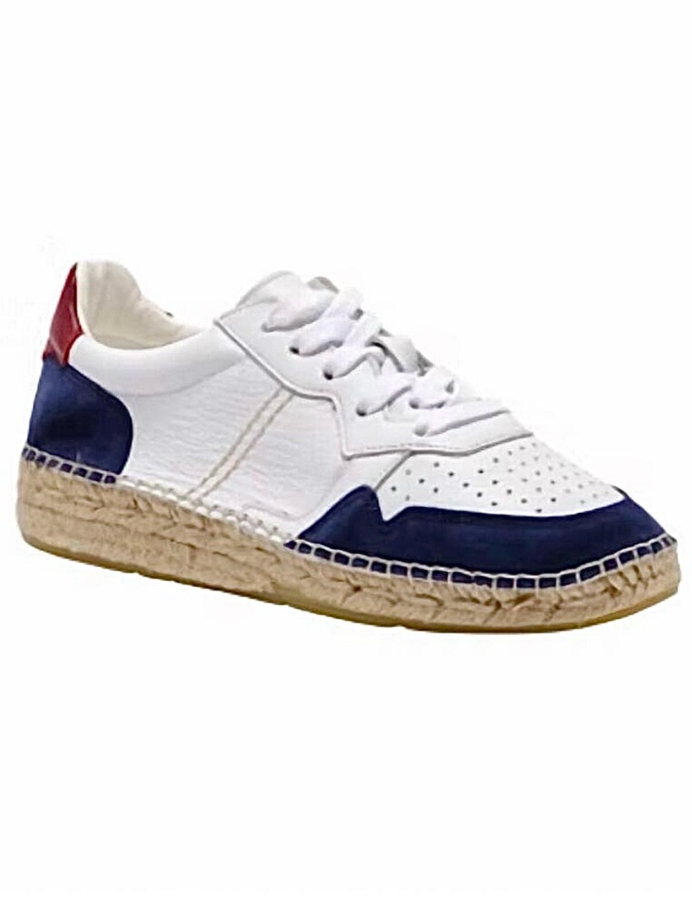 NEW Free People White Navy and Red Espadrille Summer Sneakers